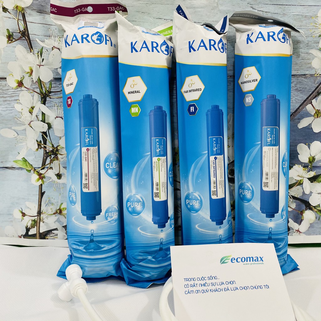 Combo 4 lõi lọc nước tạo khoáng KAROFI | lõi lọc nước karofi