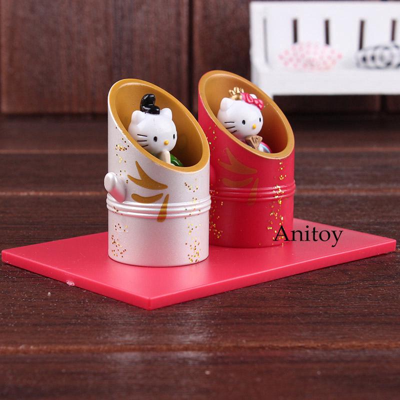 Set 2 mô hình Hello Kitty đồ chơi dễ thương