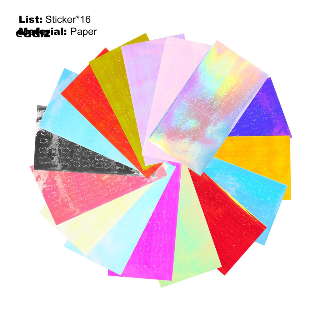 [Hàng mới về] Miếng dán móng tay nhẹ nhiều màu sắc 3D không phai cho nữ