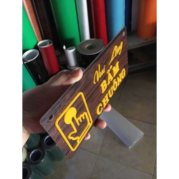 Bảng vui lòng bấm chuông