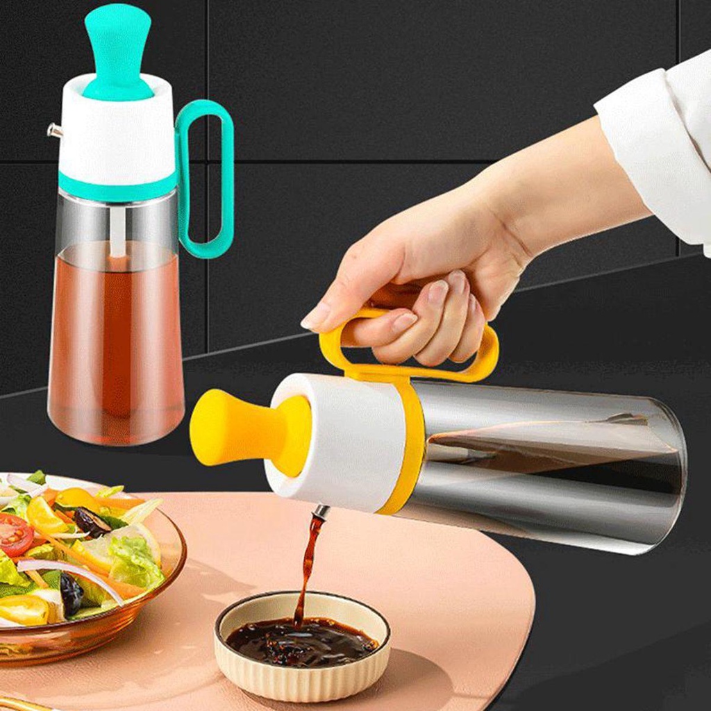 Bình Đựng Dầu Ăn Bằng Thủy Tinh Có Vòi Rót Tiện Dụng Cho Nhà Bếp