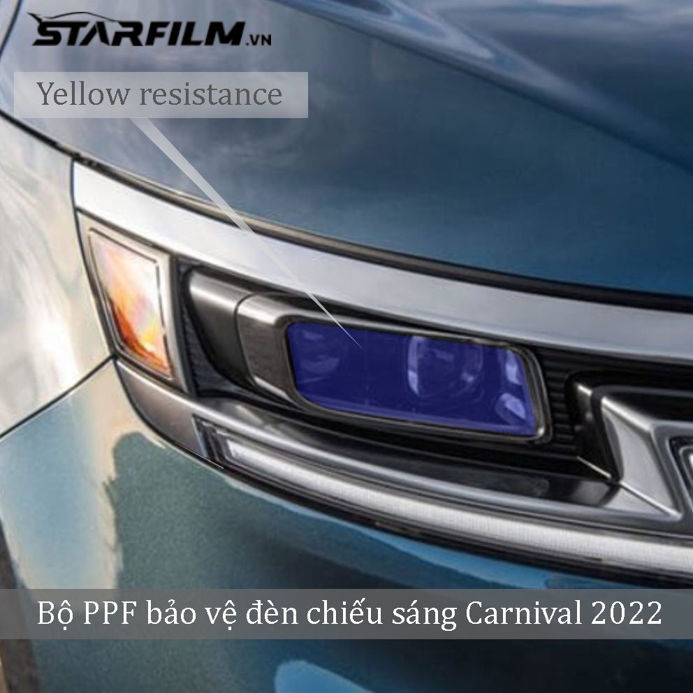 KIA Carnival 2022 PPF TPU bảo vệ đèn chiếu sáng STARFILM