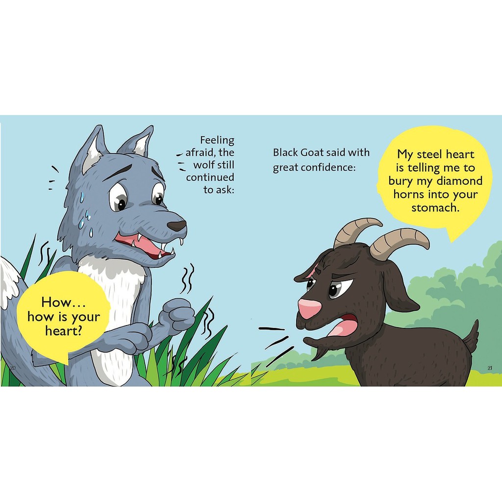 Sách - Truyện tranh đơn ngữ cho thiếu nhi the black goat ( best fables for kids) - 2608190716152