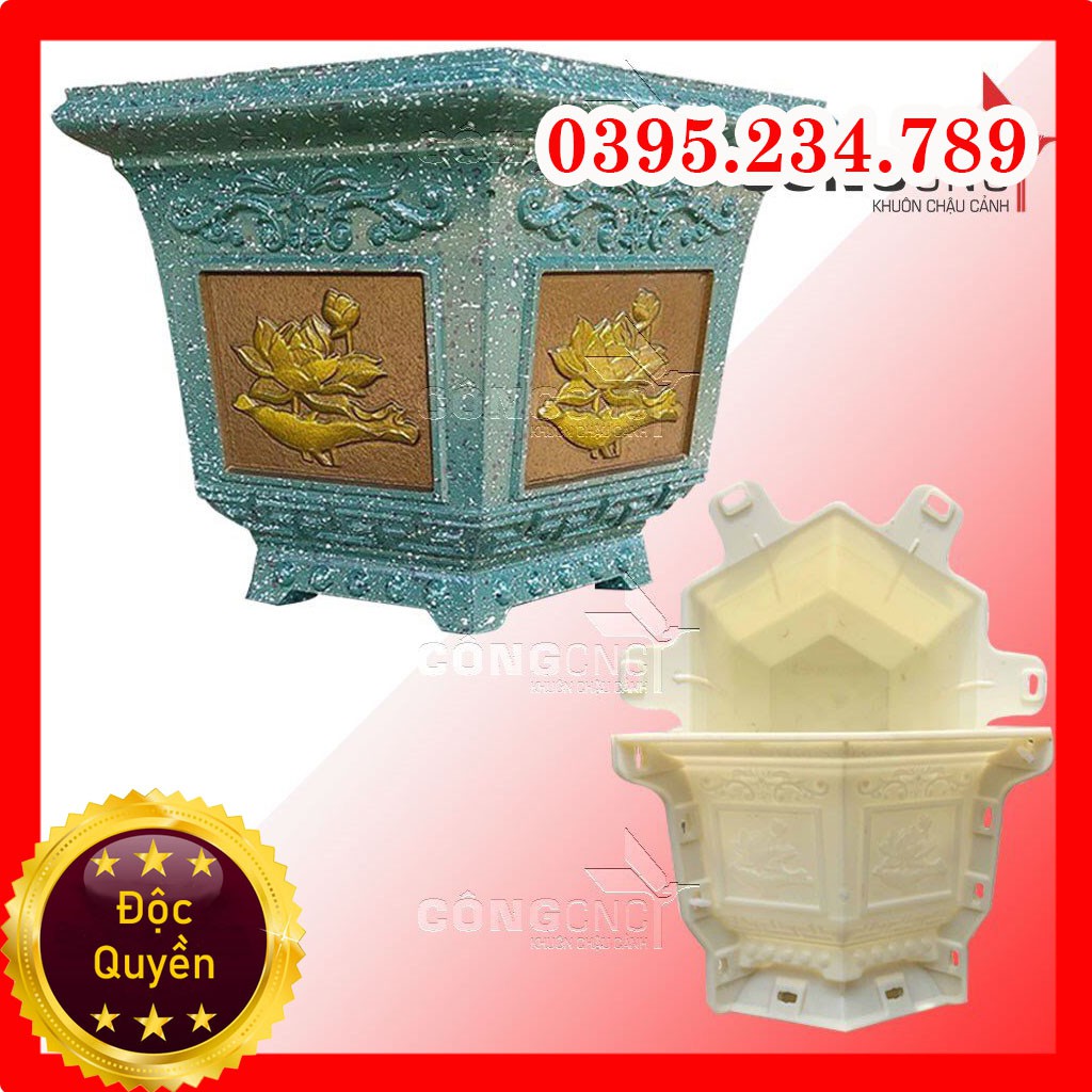 Khuôn Đúc Chậu Cảnh Giá Rẻ, Khuôn Chậu Lục Giác 30
