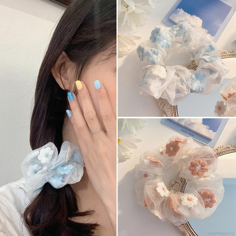 Kẹp Tóc Đính Hoa Phong Cách Hàn Quốc Xinh Xắn Cho Nữ