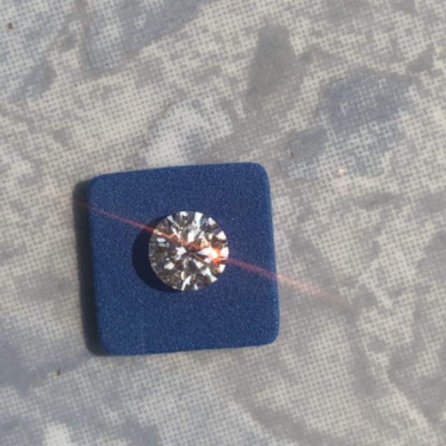 GIÁ XƯỞNG-Viên Moissanite 6,3ly nước D, VVS1, Ex, kiểm định TRẮNG ĐẸP LẤP LÁNH NHẤT