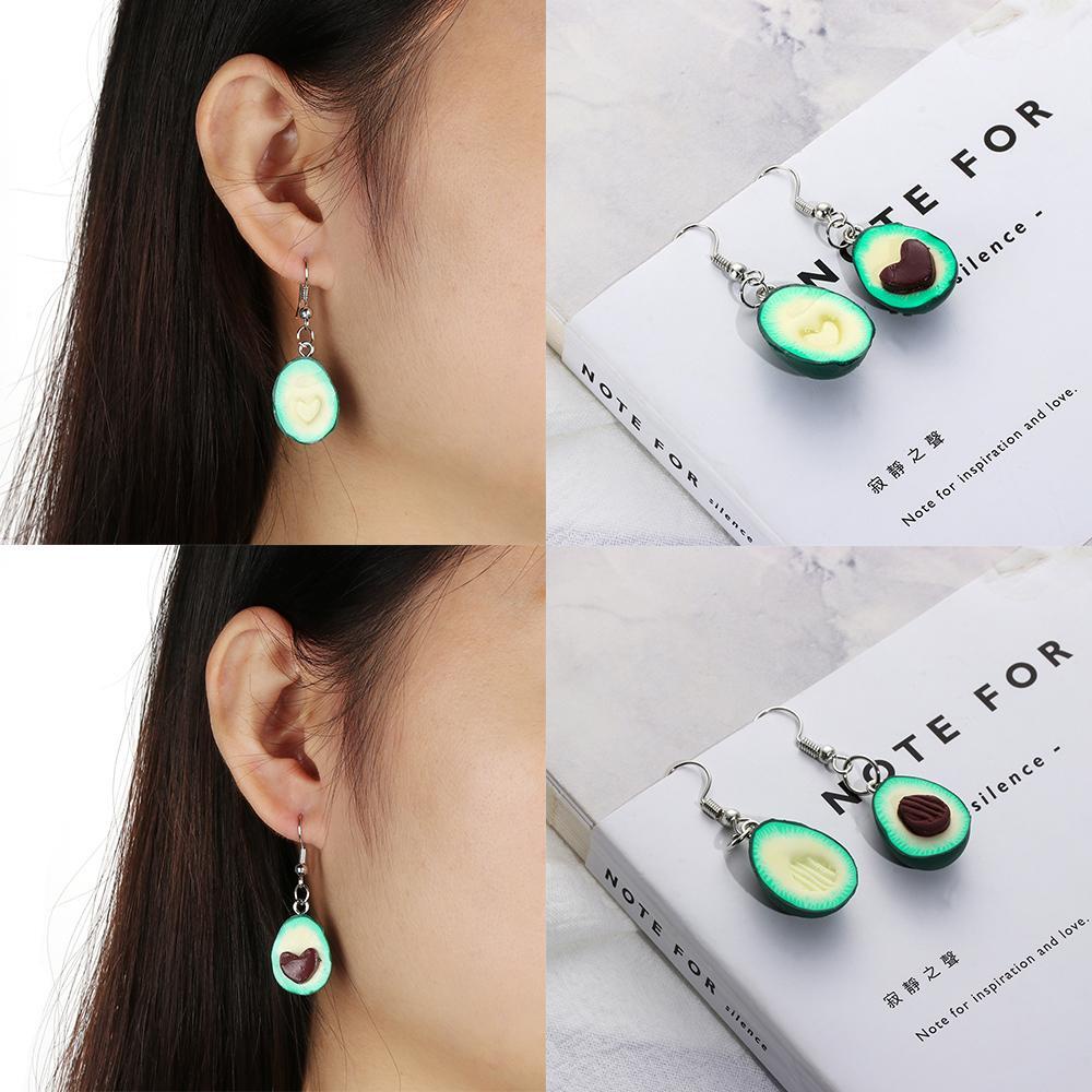 Set Vòng cổ Tình Bạn Mặt Hình Quả Bơ Màu Xanh Lá Phong Cách Bohemian