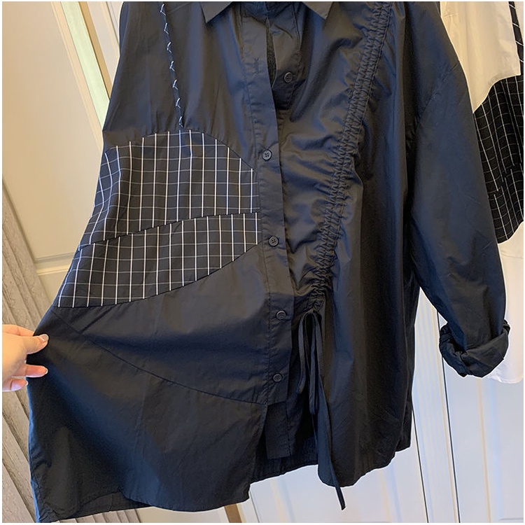 Áo Sơ Mi Tay Dài Dáng Rộng Phong Cách Hàn Quốc Thời Trang Cho Nữ
