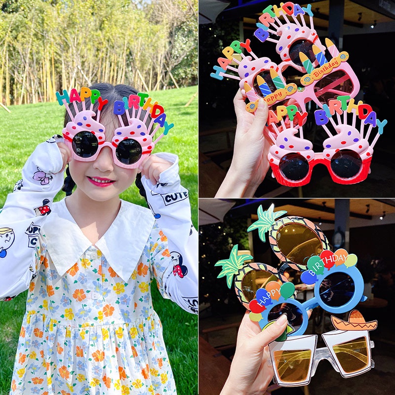 Mắt Kính Hình Bánh Sinh Nhật Độc Đáo Vui Nhộn Trang Trí Tiệc Sinh Nhật