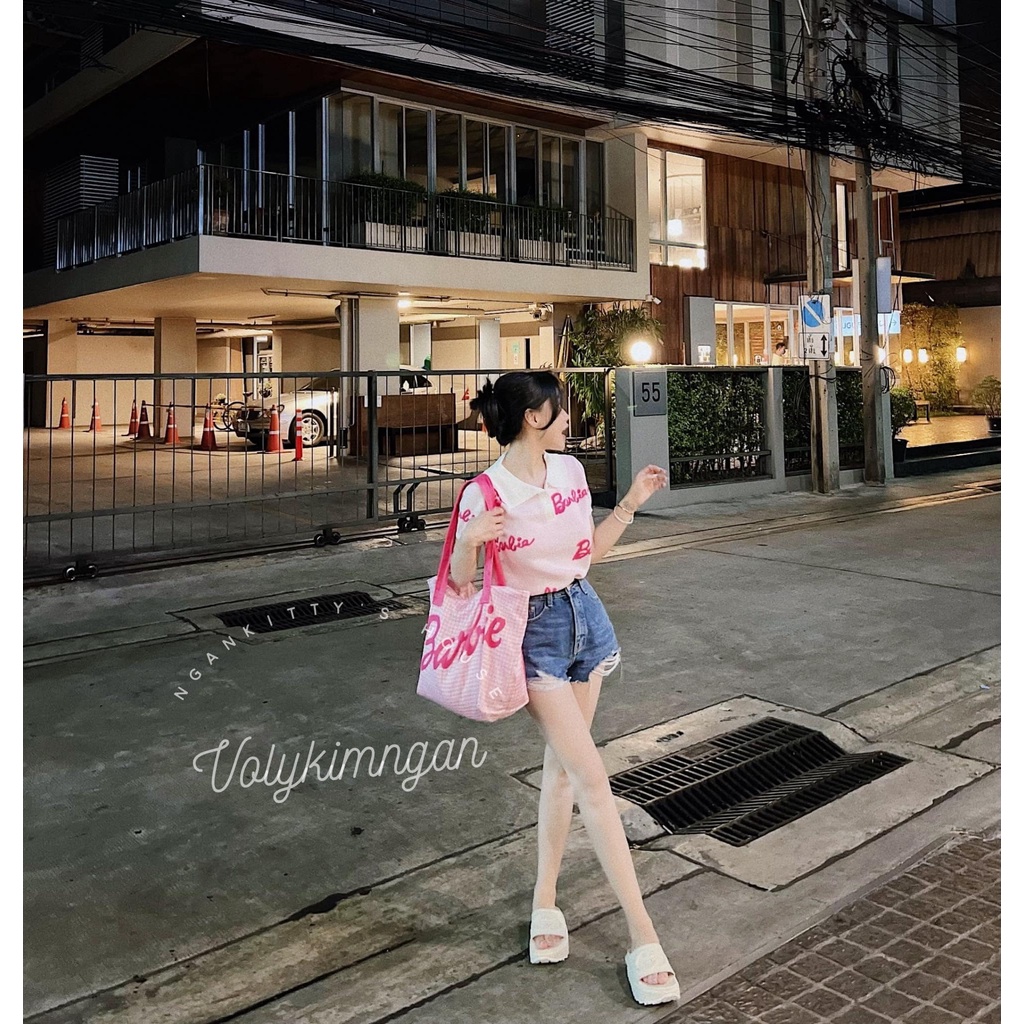 Áo len polo barbie TL