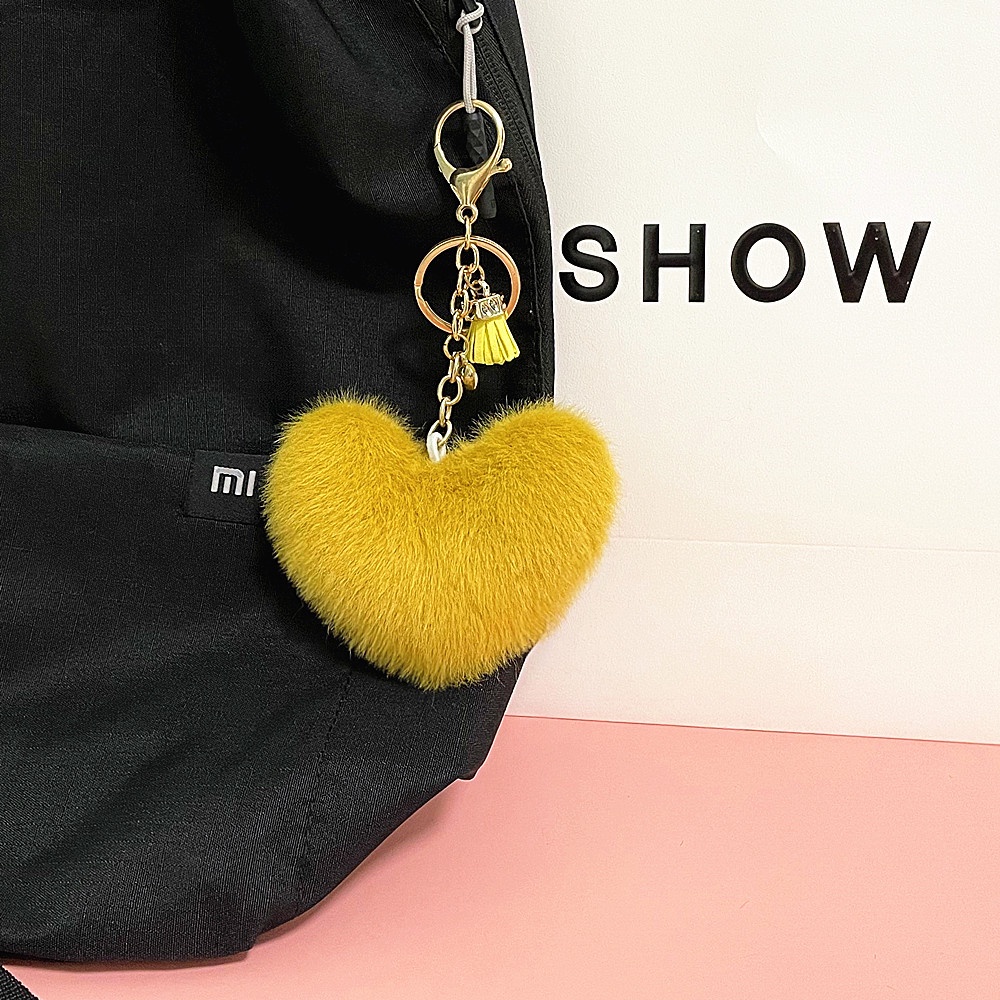 Móc khóa hình trái tim dễ thương