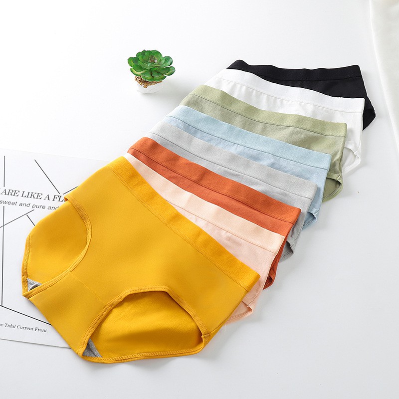 Quần Lót Cotton Không Đường May Lưng Vừa Thoáng Khí Gợi Cảm Có Cỡ Lớn Cho Nữ | BigBuy360 - bigbuy360.vn