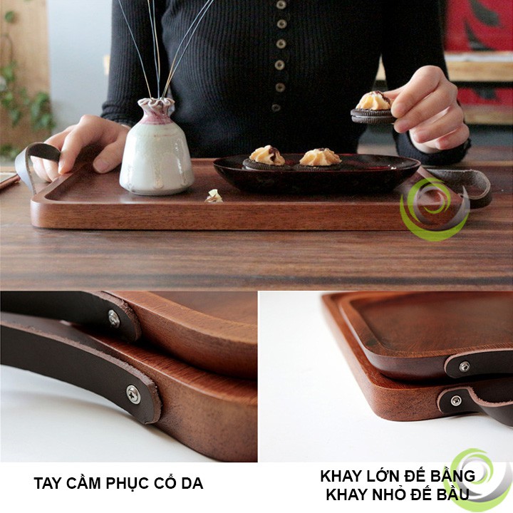 KHAY GỖ CHI KEO TỰ NHIÊN PHỤC CỔ VINTAGE TRANG TRÍ BẾP ĐẠO CỤ CHỤP ẢNH SẢN PHẨM INS DCB-07