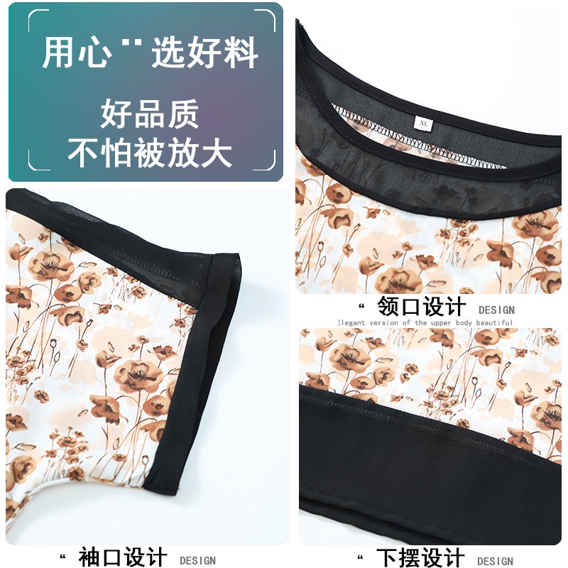 Áo Sơ Mi Chiffon Phong Cách Phương Tây Thời Trang Mùa Hè Hàng Mới Dành Cho Phụ Nữ Trung Niên 2022