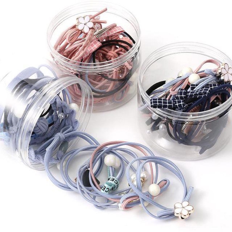 SET 12 DÂY CỘT TÓC HÀN QUỐC CÓ HỘP ĐẸP