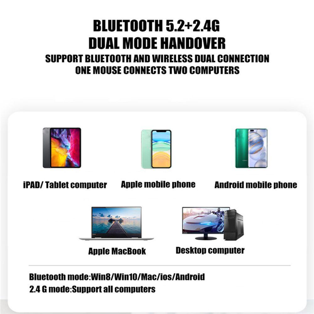 .Chuột không dây Kết Nối Bluetooth Cho PC Laptop