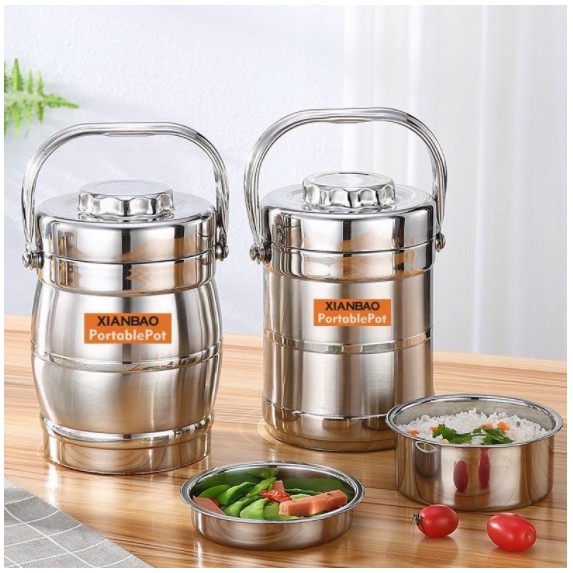 CÀ MÈN GIỮ NHIỆT 1.6L INOX 304 XIANBAO CHÍNH HÃNG