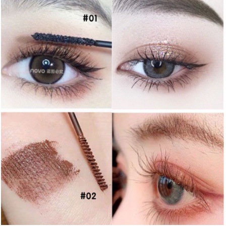 Mascara Mascara mắt to và dày Mascara nối mi dạng lỏng không thấm nước, làm dài và cong mi, không dễ lem, lâu trôi, đầu cọ mảnh tự nhiên, kiểu mi cong tự nhiên,