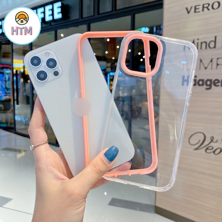 Ốp Điện Thoại TPU Mềm Màu Kẹo Trong Suốt Cho iPhone 13 12 11 Pro Max Promax XS Max XR X 7 Plus 8 8Plus