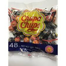 Bịch 48 que Kẹo mút Chupa Chups sắc màu Cola thơm ngon