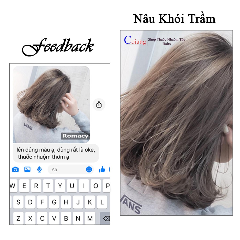 [KHÔNG TẨY] Thuốc nhuộm tóc NÂU KHÓI TRẦM không cần thuốc tẩy tóc Chenglovehairs, Chenglovehair