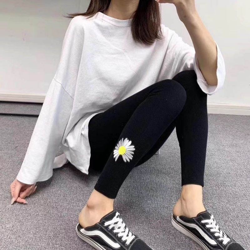 Quần legging len tăm hoa cúc | BigBuy360 - bigbuy360.vn