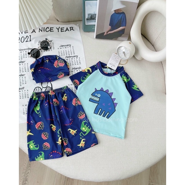 Bộ Bơi cho bé trai tặng Mũ 3CT mã 35050