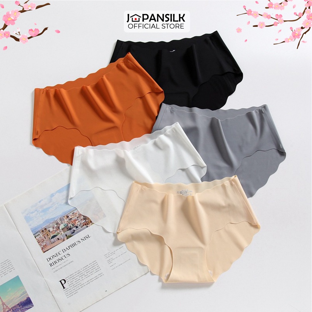 Quần Lót Nữ Su Non Thun Lạnh Cao Cấp JAPAN SILK Không Viền Đáy Cotton Kháng Khuẩn