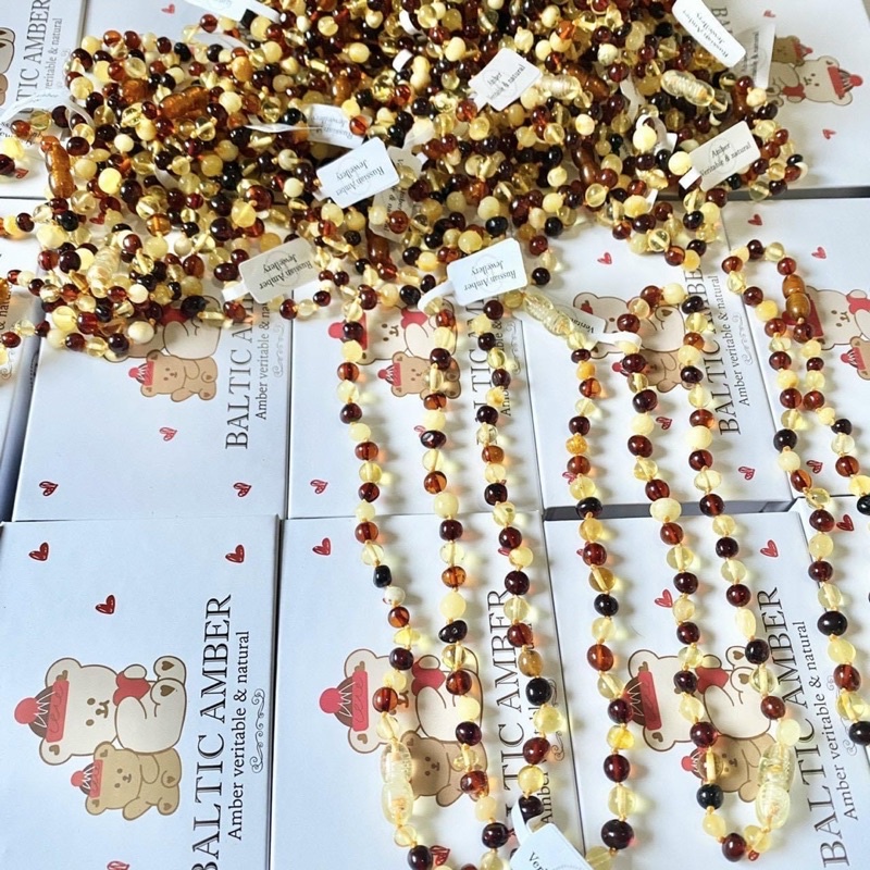 Ambre - Vòng hổ phách (Vòng tay / Vòng cổ) quà tặng sức khoẻ cho bé