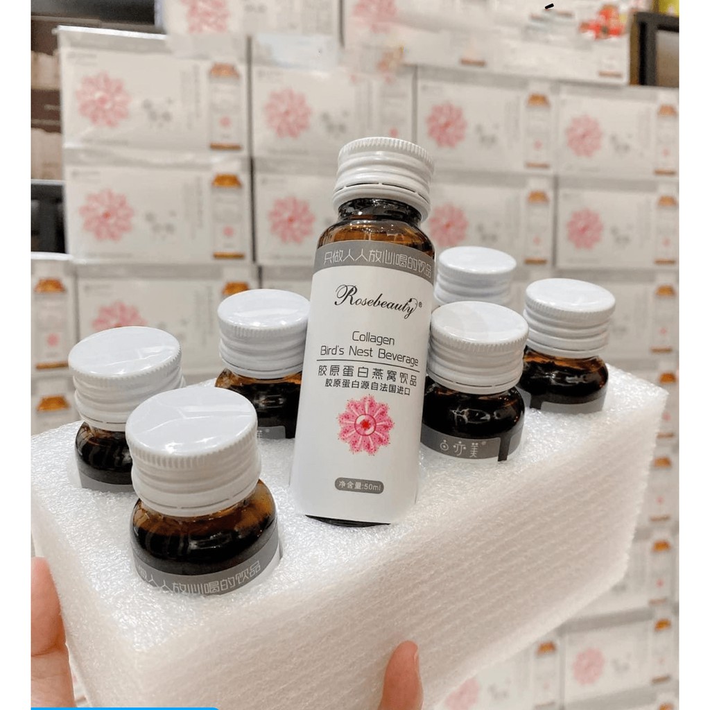 NƯỚC UỐNG COLLAGEN YẾN TRẮNG DA HỘP 8 CHAI HÀNG CHÍNH HÃNG