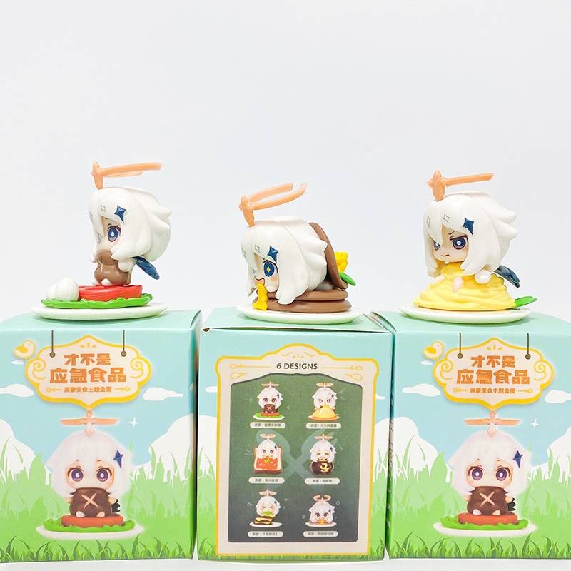 Bộ 6 Mô Hình Nhân Vật Anime Bằng PVC SY2 Genshin Va Chạm Paimon YS2