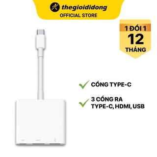 Adapter chuyển đổi type c sang hdmi/type c/usb apple muf82 trắng