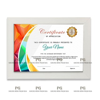Khung Bằng khen size A3, A4, A5, A2 Hàng chuẩn đẹp HCM - khung hình phạm gia PGBK18