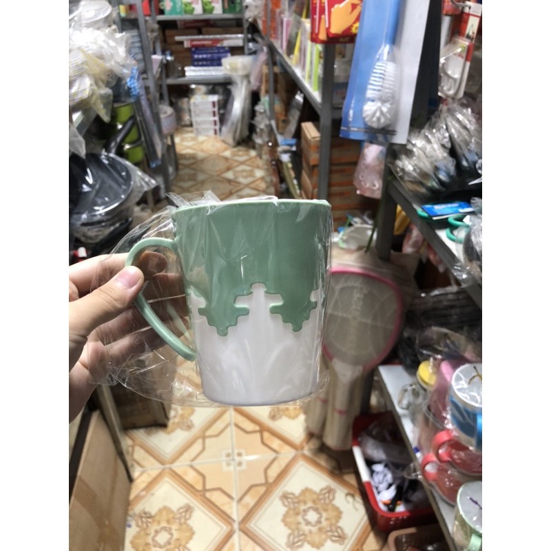 Cốc ly nhựa cao cấp phối 2 màu dùng uống nước, cafe, trà sữa Việt Nhật Plastic Cốc uống nước Việt Nhật MS 6266 | BigBuy360 - bigbuy360.vn