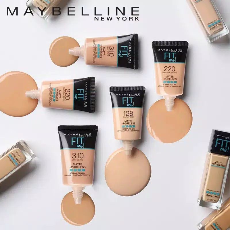 (hàng Mới Về) Tuýp Kem Nền Maybelline Fit Me Tông Lì Che Lỗ Chân Lông 18cm
