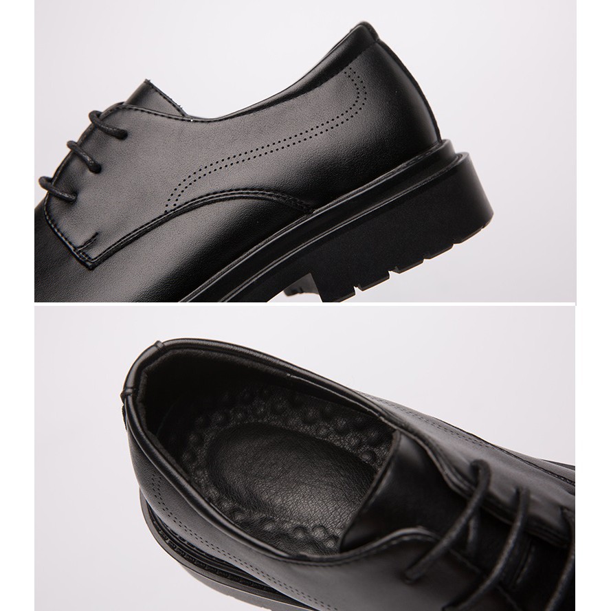 Elegant elegant leather lacing shoes for men