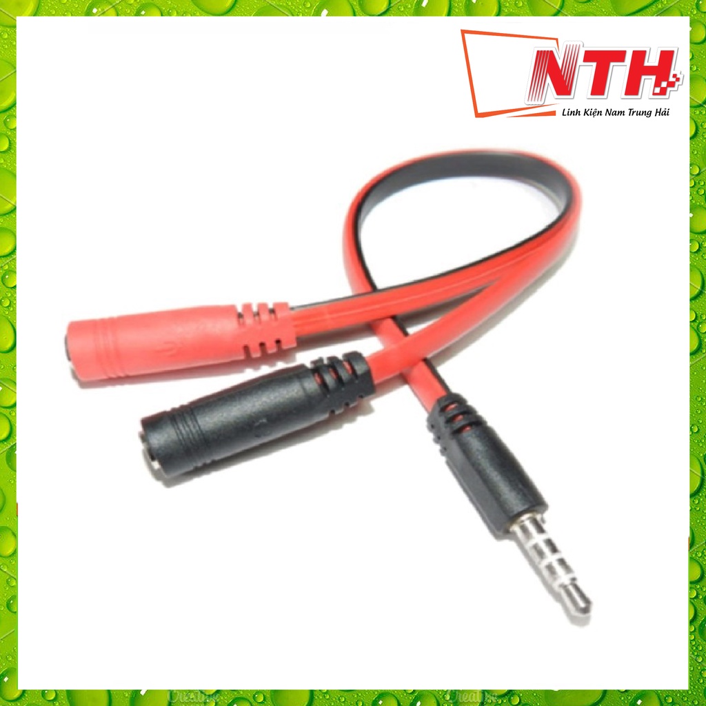 Cáp chia Tai Nghe 3.5 Mic và Loa - Jack Chia (Gộp) Cổng Tai Nghe