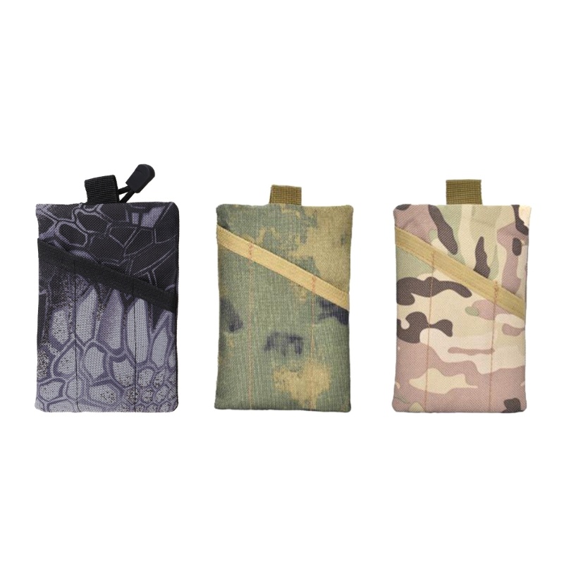 Túi Đựng Tiền Xu Đeo Thắt Lưng Họa Tiết Rằn Ri Phong Cách Thể Thao Tiện Dụng