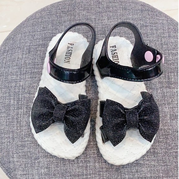 [𝐍𝐄𝐖] Dép Sandal Size Nhỡ Nơ To Siêu Đẹp Dành Cho Bé Gái, 3 màu Full size 24-27