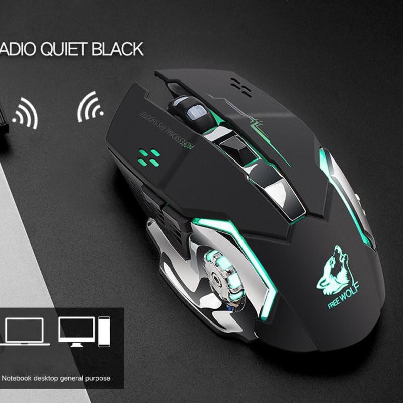 Chuột Gaming Không Dây 1800 Dpi - X8- Có Đèn Led | BigBuy360 - bigbuy360.vn