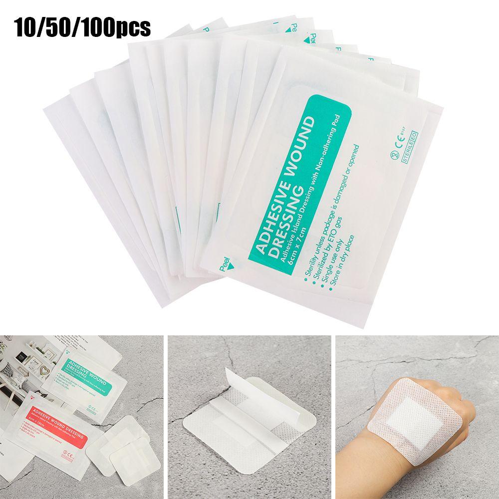 Bộ 10 / 50 / 100 Miếng Dán Vết Thương Khẩn Cấp Chống Thấm Nước