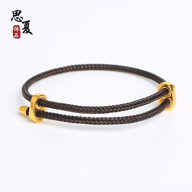 [Hàng Có Sẵn] Hạt Xỏ Lỗ Lớn Bằng Dây Thừng Lụa Màu Đỏ Điều Chỉnh Được 8 Tuổi Không Phai Màu Cho Nam Và Nữ