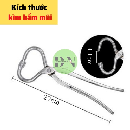 Kìm bấm mũi bò trâu thép ko gỉ 27cm