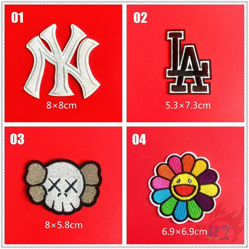 Miếng vá ủi thêu trang trí hình thương hiệu thời trang Series 03