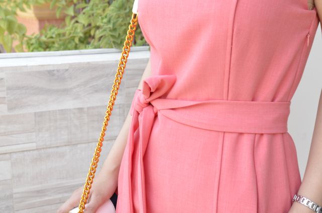 Đầm DKNY kèm belt vải thanh lịch