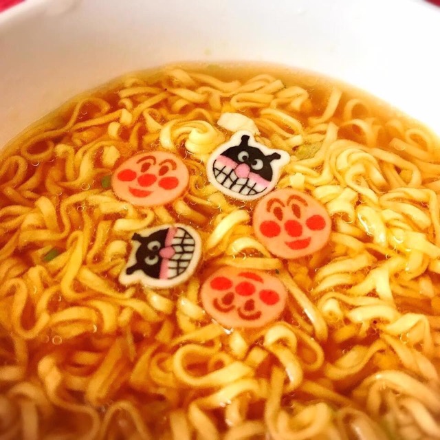 Mì gói chú hề Anpanman Nissin Nhật Bản cho bé trên 1 tuổi bay air