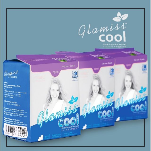 (Chính hãng) Combo 5 gói băng vệ sinh thảo dược Glamiss Cool