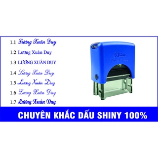 Khắc Con Dấu Tên Rõ Đẹp, Mộc Tên, Dấu Vuông 1-2 Dòng Theo Yêu Cầu, Shiny S222