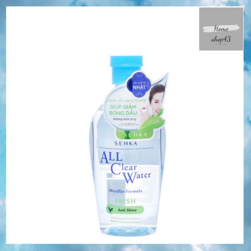 (105000đ giảm còn...)Nước tẩy trang Micellar Senka ALL Clear Water Fresh