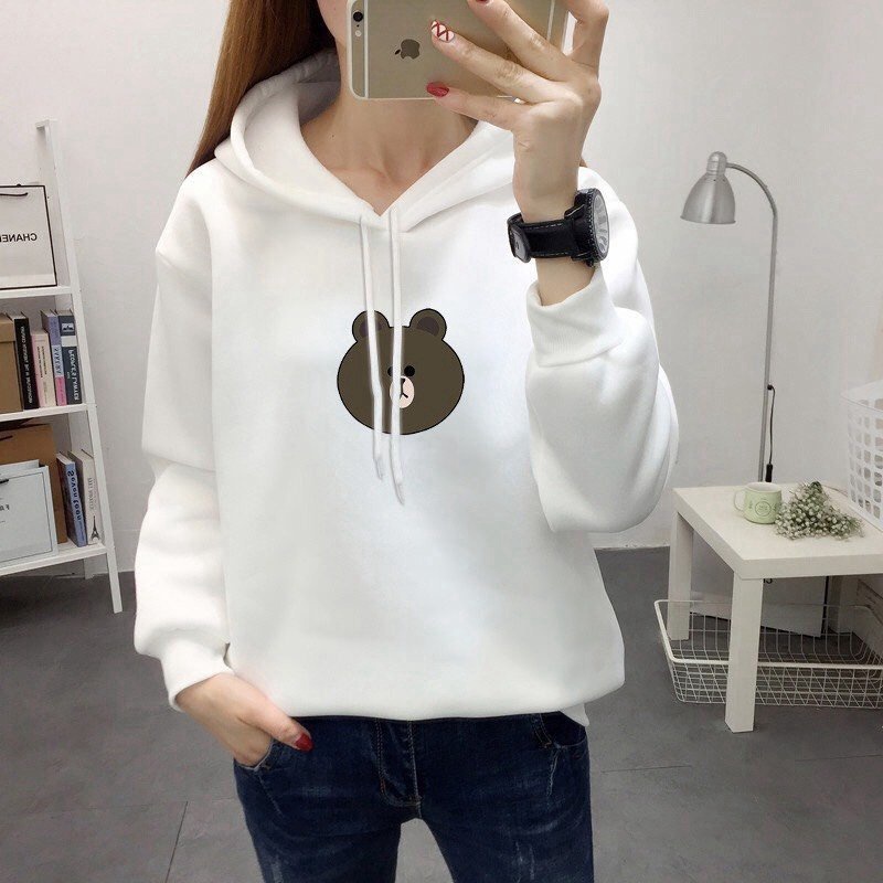 Áo hoodies form to y hình CÓ MŨ cực xinh thời trang hàn quốc cho các bạn trẻ THỜI TRANG KOKO MI